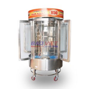 Lò quay vịt 850 2 cửa 4 cánh mới